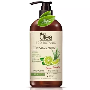Olea Жидкое мыло Eco Botanic "Ветивер и бергамот" с дозатором, 450 мл (Olea, )