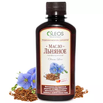 Oleos Масло льняное 350 мл (Oleos, Пищевое масло)