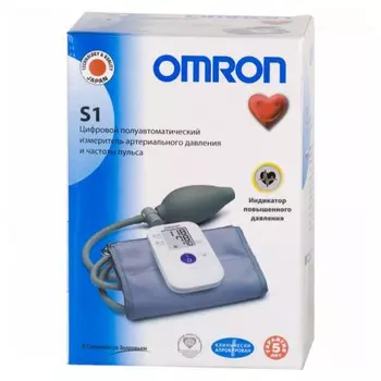Omron Тонометр S1 полуавтомат (Omron, Тонометр полуавтомат)
