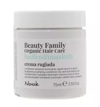 Nook Крем-кондиционер для сухих и тусклых волос Crema Rugiada Basilico&amp;Mandorla, 75 мл (Nook, Beauty Family)