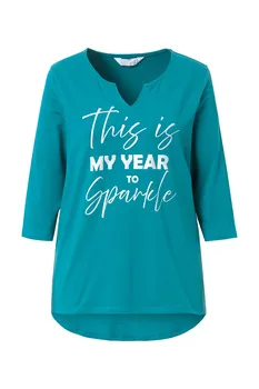 Топ Janet & Joyce Shirt, цвет cyan blue
