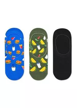 Носки Happy socks 3-Pack Hamburger Liner Sock HAM18