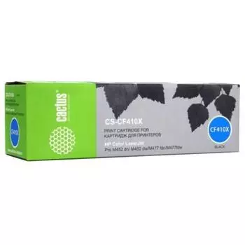 Картридж Cactus CS-CF410X для HP HP CLJ Pro M452dn/M452dw/M477fdn/M477fdw, черный