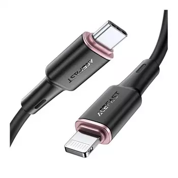 Кабель ACEFAST C2-01 USB-C to Lightning zinc alloy черный
