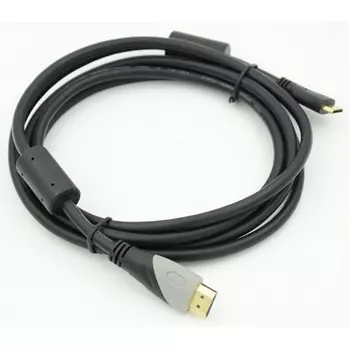 Кабель аудио-видео HDMI (m)/Mini HDMI (m) 2м. феррит.кольца черный
