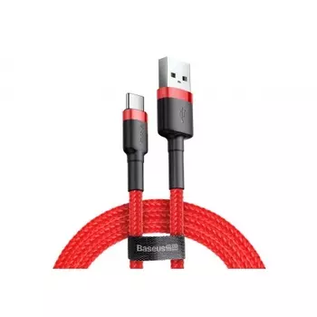Кабель Baseus Cafule Type-C 3A 1m Red CATKLF-B09