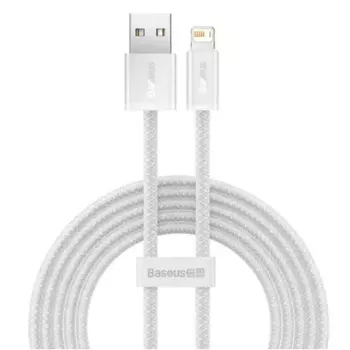 Кабель Baseus Dynamic Series Fast Charging Data Cable USB - Lightning 2.4A 2m White CALD000502