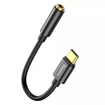 Кабель Baseus Type-C Male to 3.5mm Female Adapter L54 Black (CATL54-01)