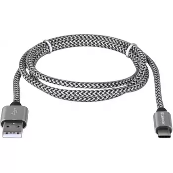 Кабель Defender USB09-03T USB Type-C - USB 1м (87815) White