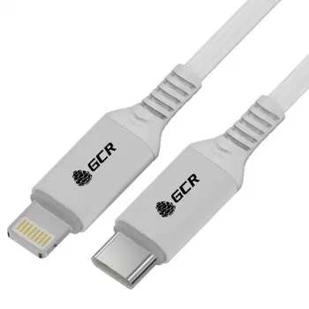 Кабель GreenConnect PREMIUM 1.0m TypeC/Lightning MFI POWER DELIVERY 18 W, белый силикон (GCR-53533)