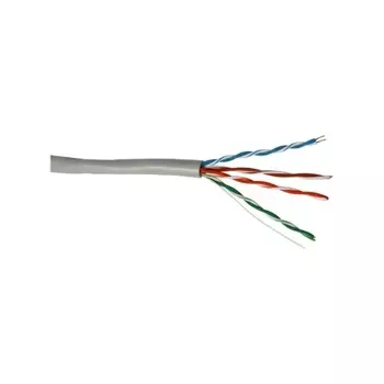 Кабель LANMASTER NewMax UTP, 4 пары, 25AWG, Кат.5e, PVC, серый, 305 метров (NM-UTP5E4PR-CU)