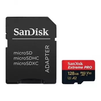 Карта памяти SanDisk SDSQXCD-128G-GN6MA 128 ГБ MicroSDXC Extreme PRO UHS-I U3 V30