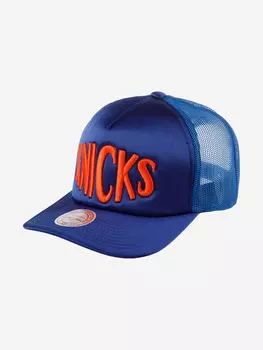 Бейсболка с сеточкой MITCHELL NESS HHSS3467-NYKYYPPPBLUE New York Knicks NBA (синий), Синий