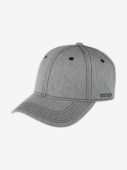 Бейсболка STETSON 7721141 BASEBALL CAP COTTON MELANGE (серый), Серый