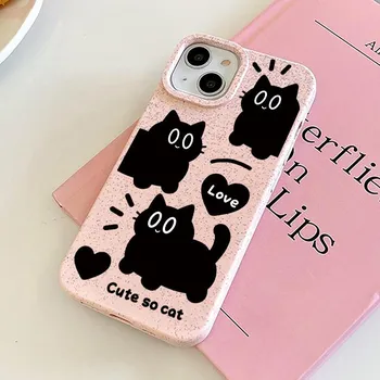 Чехол для телефона iPhone 16 15 14 13 12 11 Pro Max iPhone 11 13 16 15 14 12 X XS XR 6 7 8 SE iPhone 6 7 8 Plus Разлагаемый чехол из пшеничной соломы iPhone 6&7&8&SE 2020&SE 2022 белый