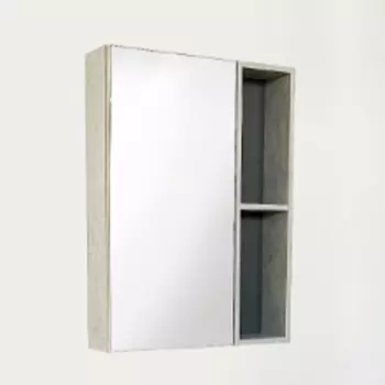 Зеркальный шкаф для ванной Comforty Франкфурт 60 00-00004331 бетон светлый