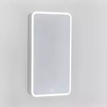 Зеркальный шкаф для ванной Jorno Pastel 46 французский серый