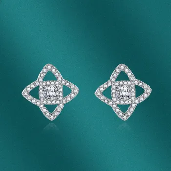Классические серьги SACE GEMS из медного сплава с цирконом, женские ювелирные изделия, свадебный подарок для вечеринки розовый