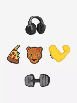 Украшение для обуви Crocs Get Swole 5 Pack, Мультицвет, размер Без размера