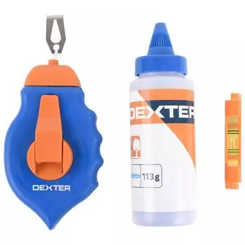 Набор Dexter, шнур разметочный 30 м и порошок красящий, 113 г