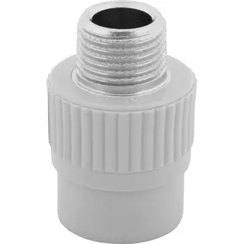 Муфта комбинированная FV-Plast 1/2"x20 мм НР полипропилен 215020