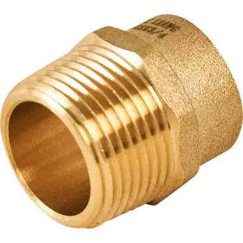 Муфта переходная Hailiang 3/4"x22 мм наружная резьба медь