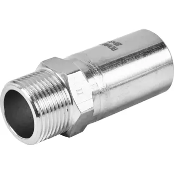 Муфта переходная Rommer 3/4"x28 мм НПр-НР нержавеющая сталь