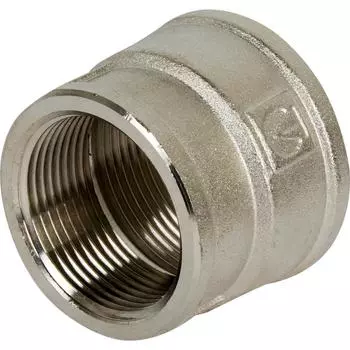Муфта переходная Valtec внутренняя-внутренняя резьба 1 1/2"х1 1/4" никелированная латунь VTr.240.N.0807
