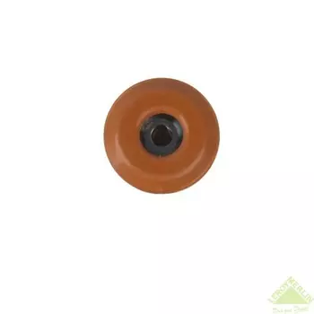 Набойки Standers PTFE 25 мм, круглые, пластик, цвет коричневый, 4 шт.