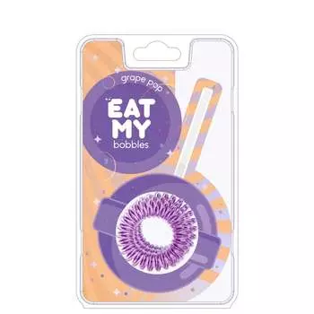 EAT MY BOBBLES Резинка для волос в цвете Виноградный леденец 3 шт
