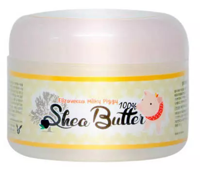 ELIZAVECCA Крем-бальзам питательный с маслом ши для лица / Milky Piggy Shea Butter 100% 100 мл