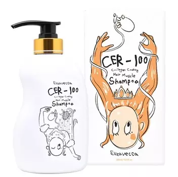 ELIZAVECCA Шампунь для волос / CER-100 Collagen Coating Hair Muscle Shampoo 500 мл