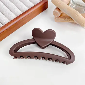 13cm Fashion Heart Good Big Shark Hair Claw Clips Clamps for Women Girls Vintage Headband for Gift Party Hair Accessories Tool