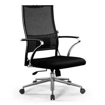 кресло офисное ErgoLife Sit Air-180 B2-290K черный/хром сетка