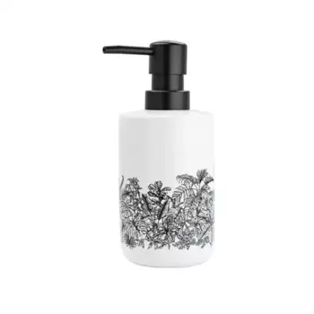 Дозатор для жидкого мыла Bath Plus Tropico W-CE2627AA-LD керамика цвет белый с черным рисунком