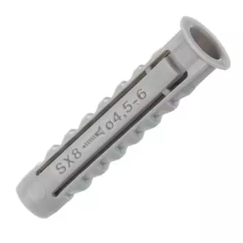 Дюбель для полнотелых материалов Fischer SX 8x40 мм нейлон 10 шт.