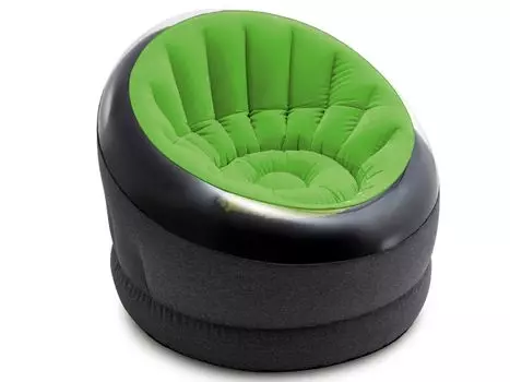 Надувное кресло Empire 112х109х69см Intex 66581, зеленое, уп.3