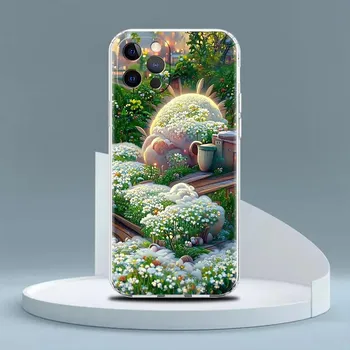 Clear Case For Apple iPhone 13 Pro 11 14 12 7 8 Plus SE 2022 XR X XS Max 6 6S Silicone Phone Cover Rural Scenery iPhone 14 Pro Max