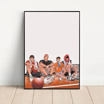 Slam Dunk Аниме Плакат Крафт Клуб Бар Бумага Винтажный Плакат Настенная Живопись Спальня Кабинет Наклейки 21*30cm No Frame