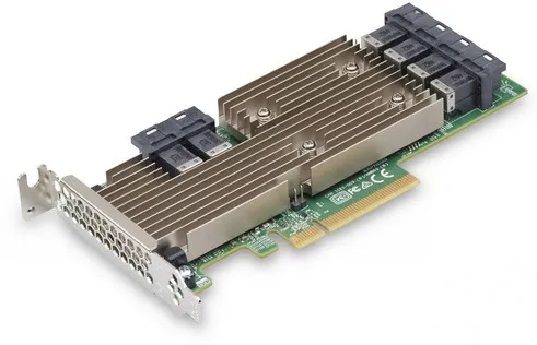Контроллер SAS Broadcom/LSI 9305-24i SGL 05-25699-00 (PCI-E 3.0 x8, 24port int 12Gb/s, SAS/SATA HBA)