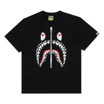 Футболка BAPE Sta Pattern Shark, черная