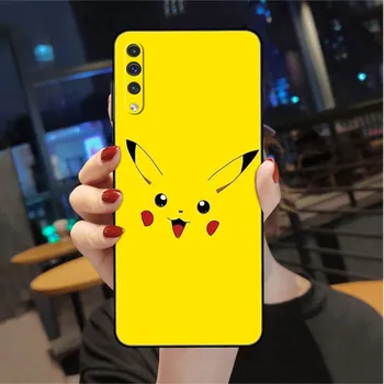 Чехол с изображением покемона Генгара Пикачу для Samsung Galaxy A50 A70 M52 A30 A20s A20e A10 A40 A10s M51 M31 M30s M13 5G, черный чехол для телефона Samsung A60
