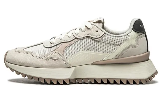 Кроссовки LINING Zaiwu Lifestyle Shoes Women's Low-top Pearl White / Wind Chime Gray / Stone Nirvana Gray, белый