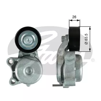 натяжитель приводного ремня!\ Jeep Grand Cherokee, Chrysler 300C 3.0CRD V6 11> T39343 GATES
