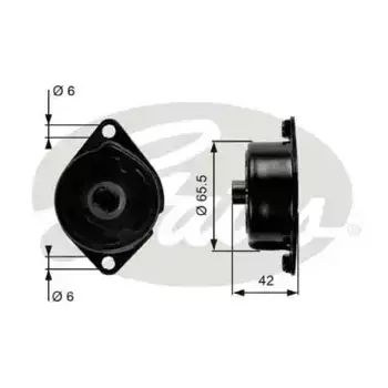 натяжитель ремня ГРМ!\ BMW E46/E39/E38/E53 2.0D-3.0D 98-05 T39090 GATES