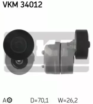 натяжитель ремня ГРМ! с роликом\ Ford Galaxy 2.0/2.3 95> VKM34012 SKF