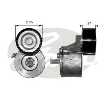 натяжитель цепи ГРМ! с роликом\ Citroen Berlingo/Xsara/C5 1.4HDi/1.6HDi 03> T38371 GATES