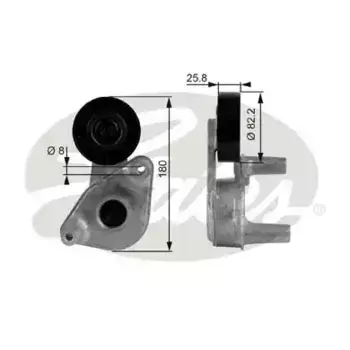 натяжитель цепи ГРМ! с роликом\ Hyundai Sonata/Tucson, Kia Sportage 2.5/2.7 98> T38149 GATES