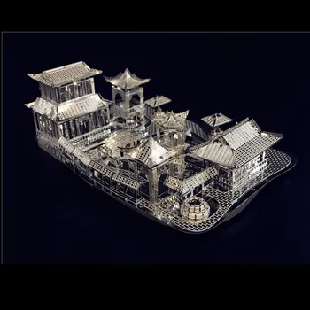 3D металлические головоломки, китайские классические сады Сучжоу, здание, наборы моделей «сделай сам», лазерная резка, сборка, игрушки-головоломки Jigsaw