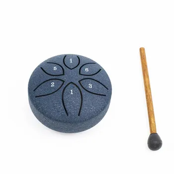 Mini Void Drum 3-дюймовый 6-тоновый стальной язычковый барабан Void Drum Forget Worries Drum ударный инструмент детский портативный инструмент